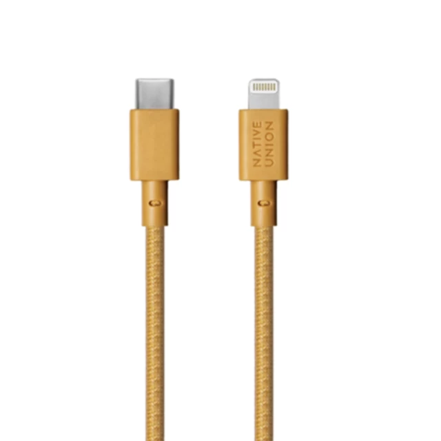 Кабель Native Union Belt Cable USB-C to Lightning Kraft 1.2 m (BELT-CL-KFT-2-NP)