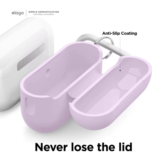 Чехол Elago Silicone Hang Case для Airpods Pro 2 Lavender (EAPP2SC-HANG-LV)