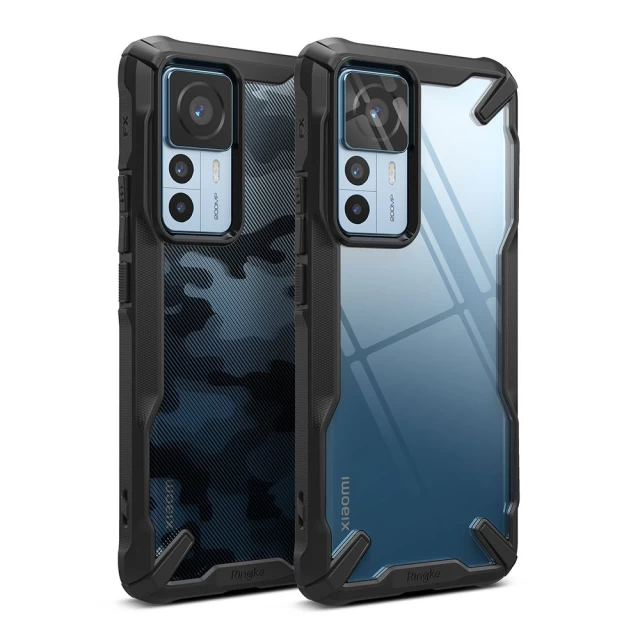 Чохол Ringke Fusion X для Xiaomi 12T | 12T Pro Camo Black (8809881269498)