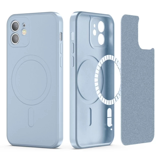 Чехол Tech-Protect Icon для iPhone 12 Sky Blue with MagSafe (9490713930564)