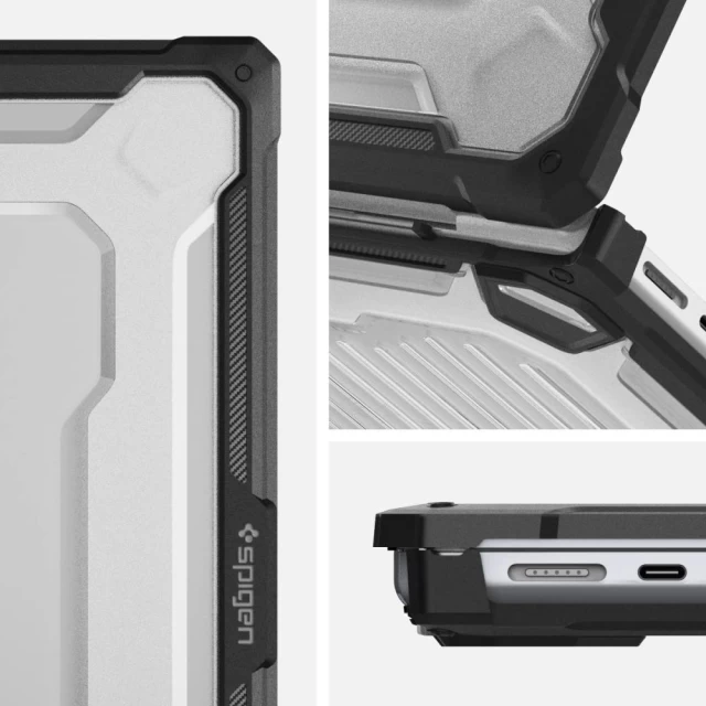 Чехол Spigen Rugged Armor для MacBook Pro 14 M1/M2 2021 | 2022 | 2023 Matte Black (ACS04409)