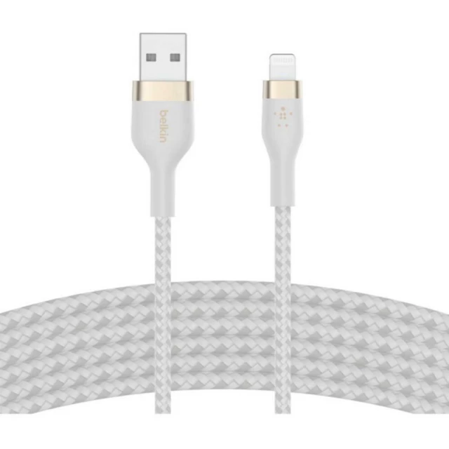 Кабель Belkin USB-A to Lightning 3m White (CAA010BT3MWH)