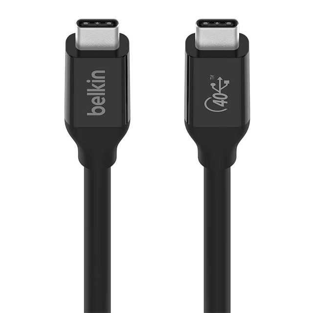 Кабель Belkin USB-C to USB-C 0.8m Black (INZ001BT0.8MBK)