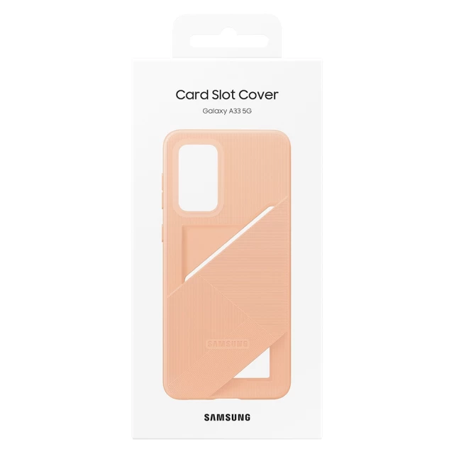 Чехол Samsung Card Slot для Samsung Galaxy A33 5G Peach (EF-OA336TPEGRU)