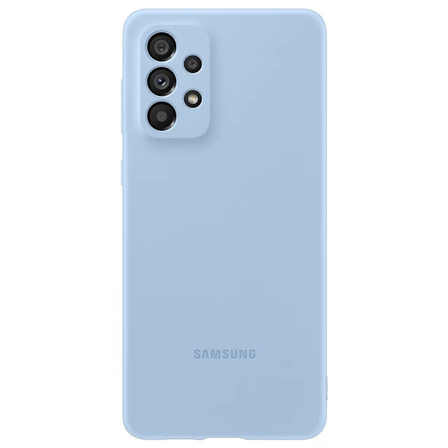 Чохол Samsung Silicone Cover для Samsung Galaxy A73 5G Artic Blue (EF-PA736TLEGRU)