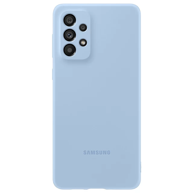 Чехол Samsung Silicone Cover для Samsung Galaxy A73 5G Artic Blue (EF-PA736TLEGRU)