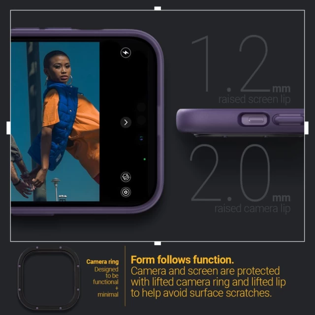 Чохол Spigen Caseology Skyfall для iPhone 14 Pro Purple (ACS05566)