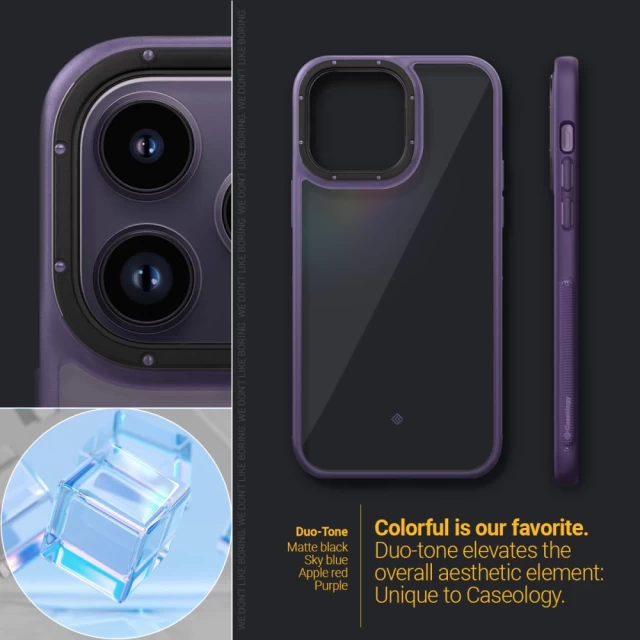 Чехол Spigen Caseology Skyfall для iPhone 14 Pro Purple (ACS05566)