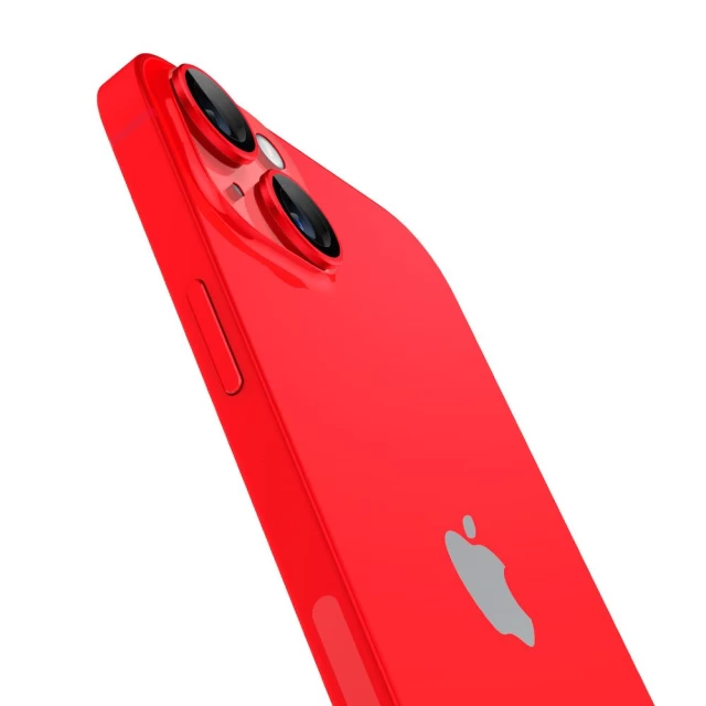 Захисне скло Spigen для камери iPhone 14 | 14 Plus Optik.tR Camera Protector (2 pack) Red (AGL05605)