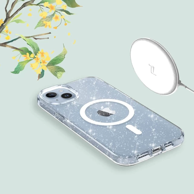 Чохол Tech-Protect Flexair Hybrid для iPhone 14 Pro Glitter with MagSafe (9490713930915)