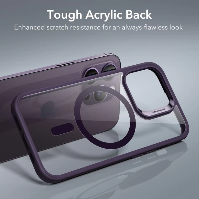 Чохол ESR Ch Halolock для iPhone 14 Pro Clear Purple with MagSafe (4894240175620)