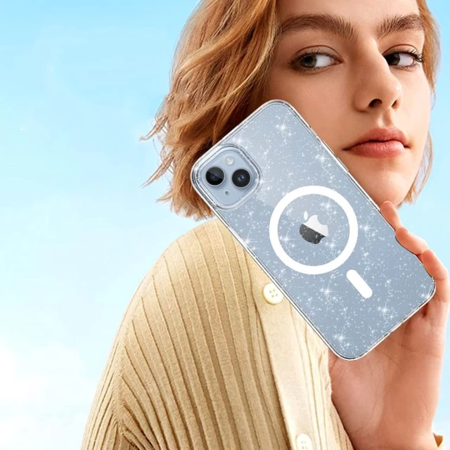 Чехол Tech-Protect Flexair Hybrid для iPhone 14 Pro Max Glitter with MagSafe (9490713930946)