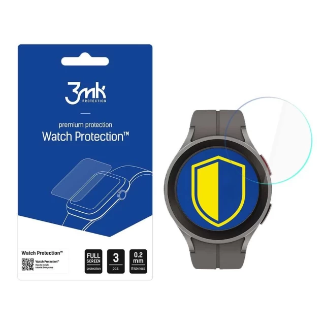 Защитное стекло 3mk FlexibleGlass Lite для Samsung Galaxy Watch 5 Pro 45 mm Transparent (5903108489164)