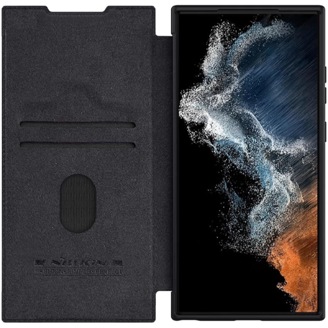 Чохол Nillkin Qin Pro для Samsung Galaxy S23 Ultra (S918) Black (6902048258549)