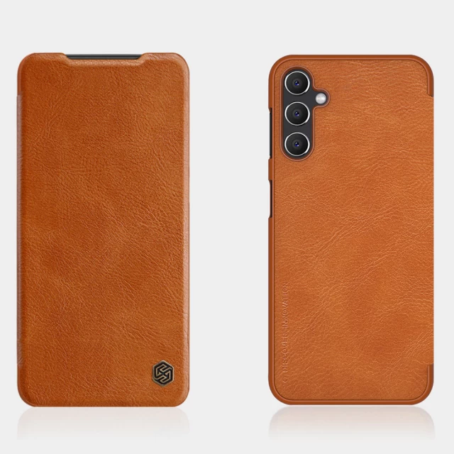 Чехол Nillkin Qin Leather для Samsung Galaxy A14 (A145) | A14 5G (A146) Brown (6902048261594)