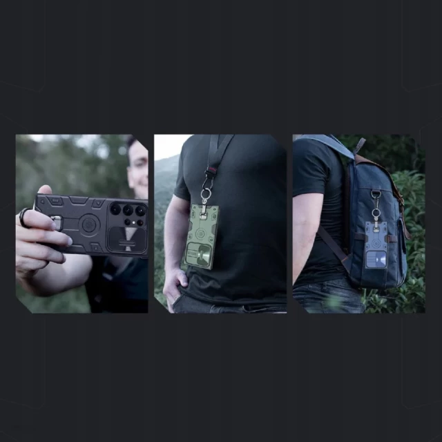 Чохол Nillkin CamShield Armor Pro для Samsung Galaxy S23 Ultra (S918) Black with MagSafe (6902048262409)