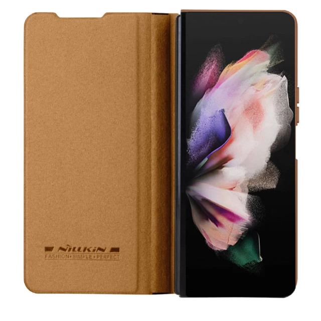 Чохол Nillkin Qin Pro для Samsung Galaxy Fold5 (F946) Brown (6902048266025)
