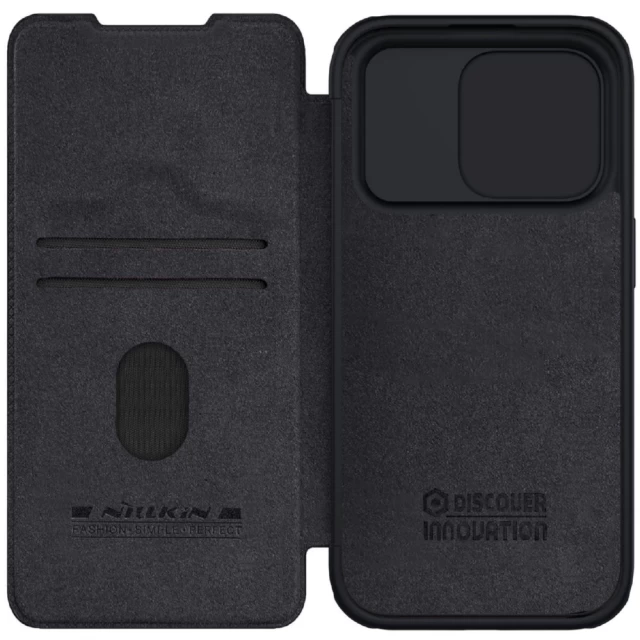 Чехол Nillkin Qin Pro для iPhone 15 Pro Black (6902048265202)