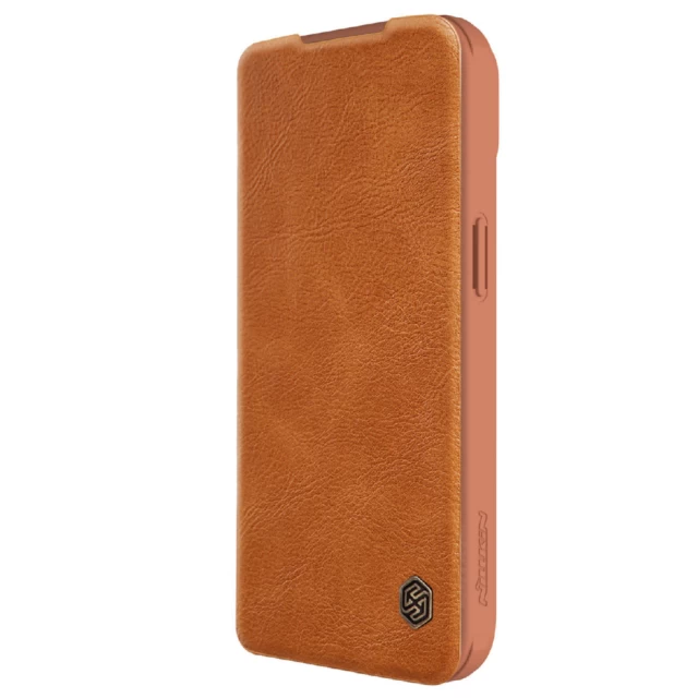 Чохол Nillkin Qin Pro для iPhone 15 Plus Brown (6902048265240)