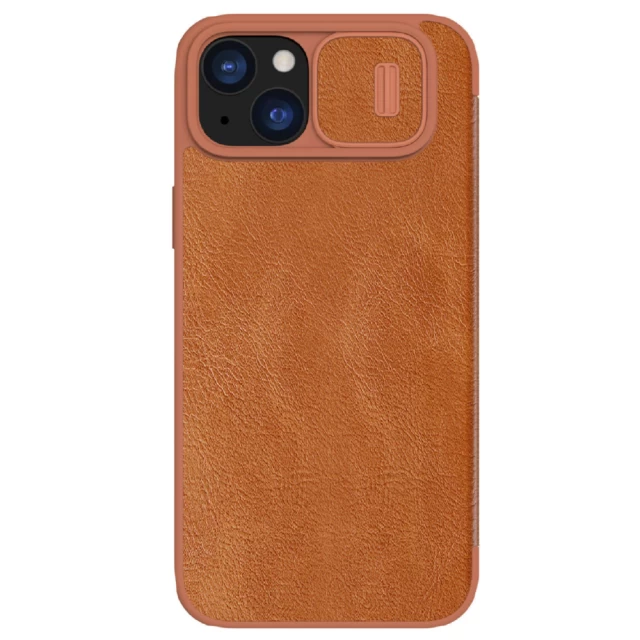 Чехол Nillkin Qin Pro для iPhone 15 Plus Brown (6902048265240)