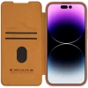 Чехол Nillkin Qin Pro для iPhone 15 Pro Brown (6902048265219)