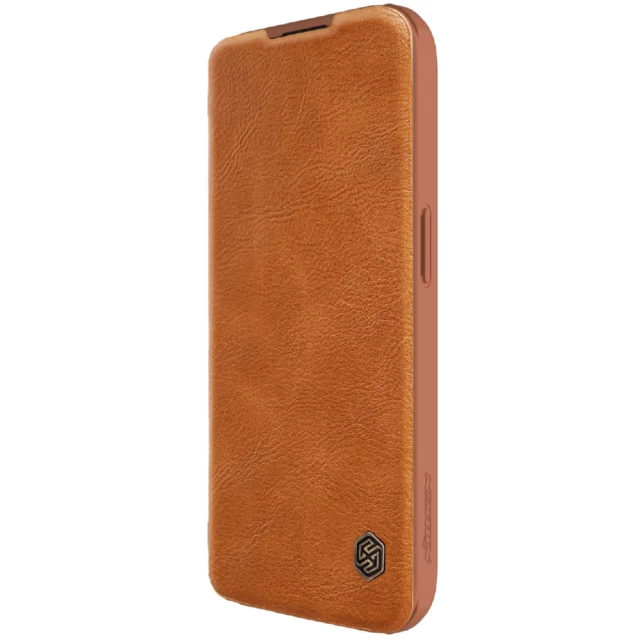 Чехол Nillkin Qin Pro для iPhone 15 Pro Brown (6902048265219)