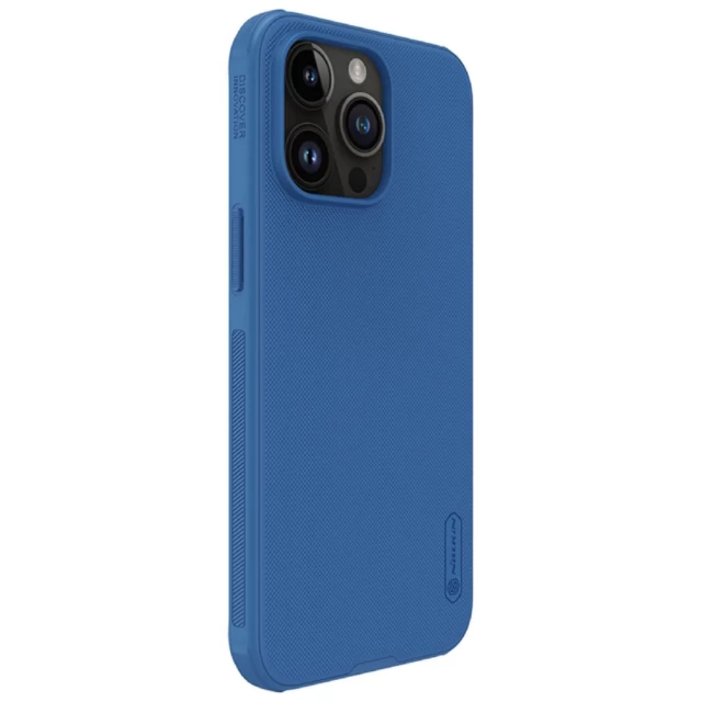 Чехол Nillkin Super Frosted Shield Pro для iPhone 15 Pro Max Blue (6902048265660)