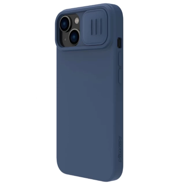 Чехол Nillkin CamShield Silky для iPhone 15 Plus Dark Blue (6902048266476)