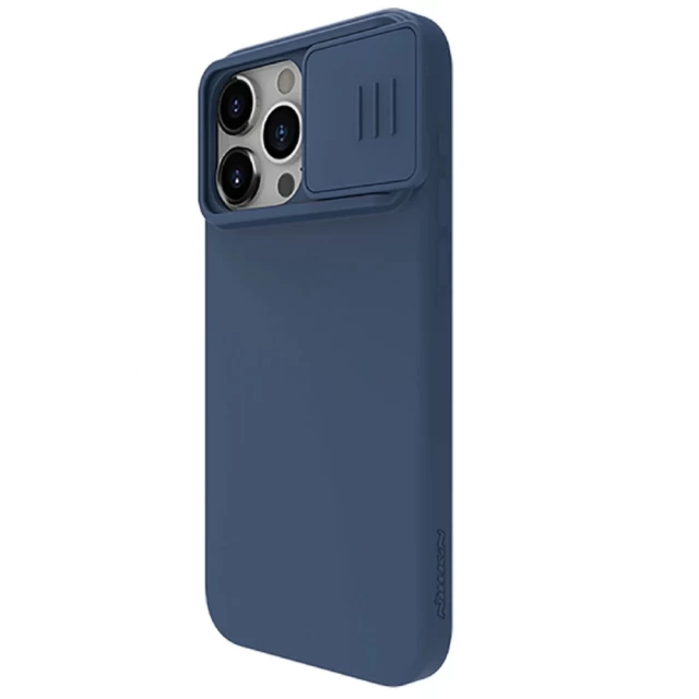 Чохол Nillkin CamShield Silky для iPhone 15 Pro Max Dark Blue (6902048266582)