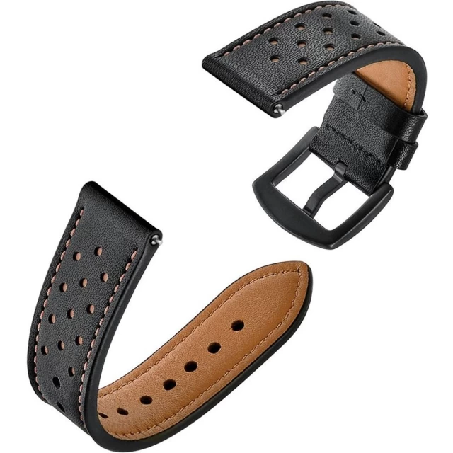 Ремешок Tech-Protect Leather для Samsung Galaxy Watch 42 mm Black (91031662)