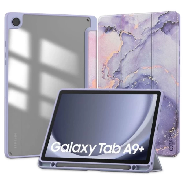 Чохол Tech-Protect SC Pen Hybrid для Samsung Galaxy Tab A9 Plus 11.0 X210 | X215 | X216 Violet Marble (9319456607864)