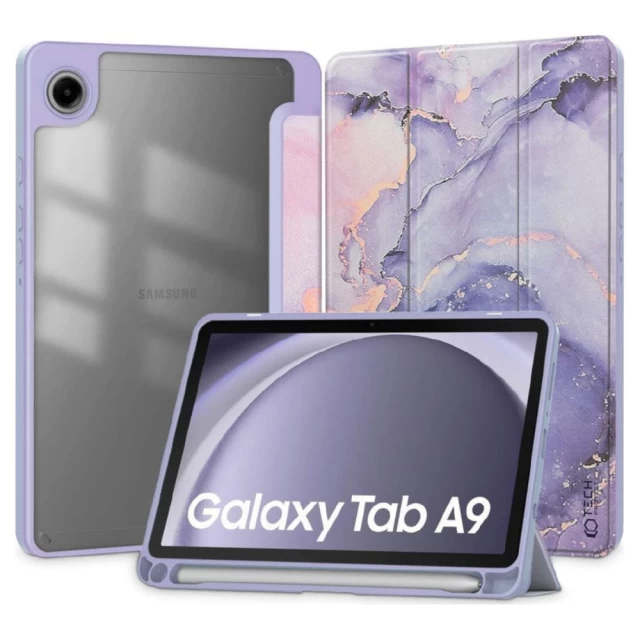 Чехол Tech-Protect SC Pen Hybrid для Samsung Galaxy Tab A9 8.7 X110 | X115 Violet Marble (9319456607659)