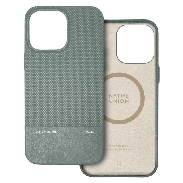 Чехол Native Union (RE) Classic Case для iPhone 15 Pro Max Slate Green with MagSafe (RECLA-GRN-NP23PM)