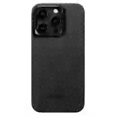 Чехол Pitaka MagEZ Case 4 Twill 1500D для iPhone 15 Pro Black Grey with MagSafe (KI1501P)