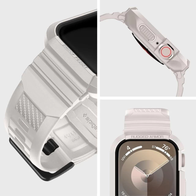 Чохол-ремінець Spigen Rugged Armor Pro для Apple Watch 45 mm Dune Beige (ACS07386)