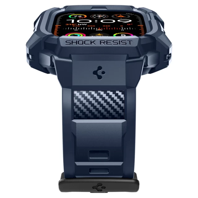 Чохол-ремінець Spigen Rugged Armor Pro для Apple Watch Ultra 49 mm Navy Blue (ACS07389)