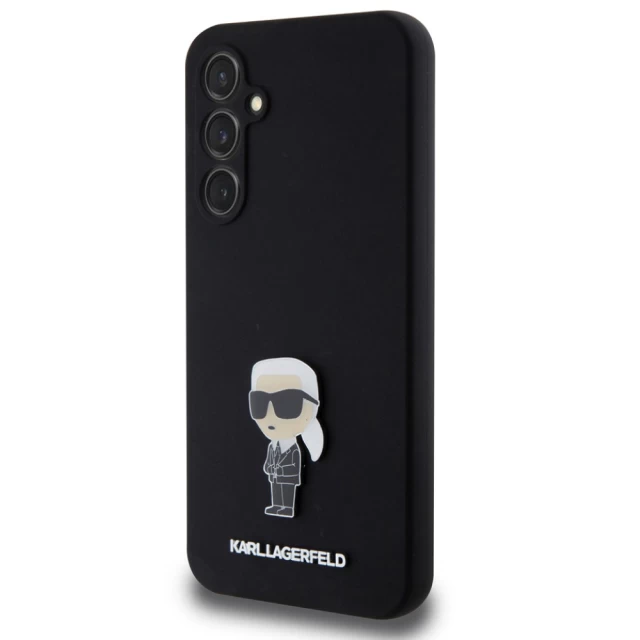 Чехол Karl Lagerfeld Silicone Ikonik Metal Pin для Samsung Galaxy S23 FE (S711) Black (KLHCS23FEMHKNPK)