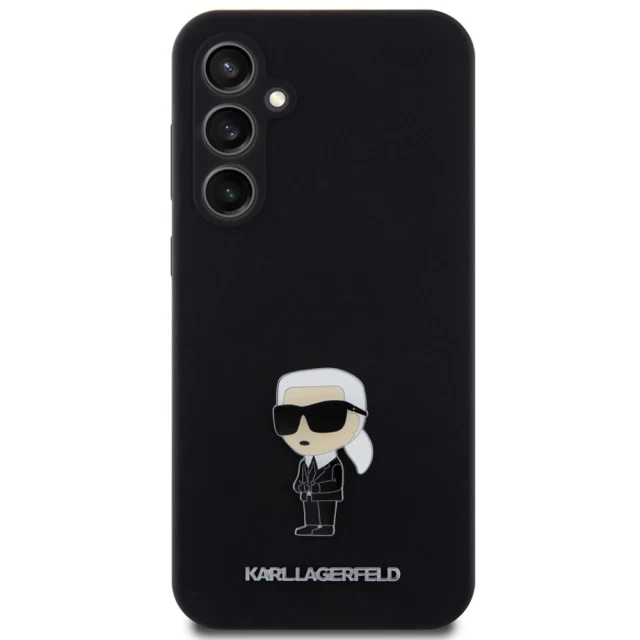 Чехол Karl Lagerfeld Silicone Ikonik Metal Pin для Samsung Galaxy S23 FE (S711) Black (KLHCS23FEMHKNPK)