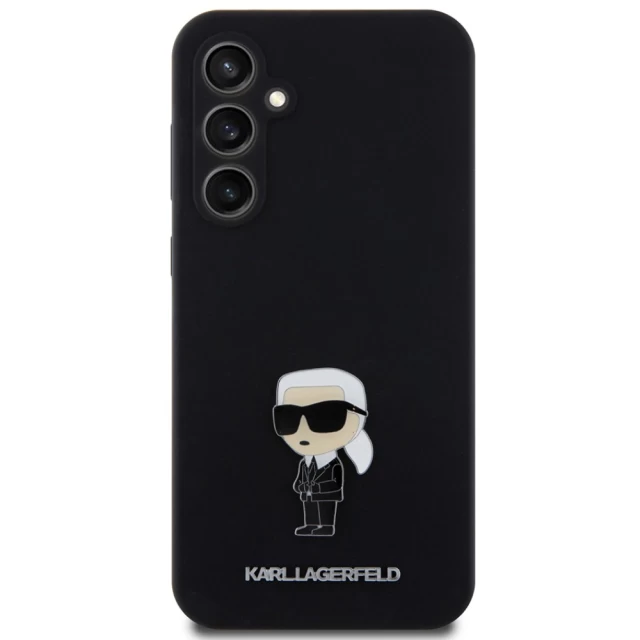 Чохол Karl Lagerfeld Silicone Ikonik Metal Pin для Samsung Galaxy S23 FE (S711) Black (KLHCS23FEMHKNPK)