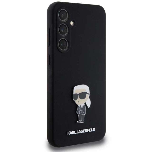 Чохол Karl Lagerfeld Silicone Ikonik Metal Pin для Samsung Galaxy S23 FE (S711) Black (KLHCS23FEMHKNPK)