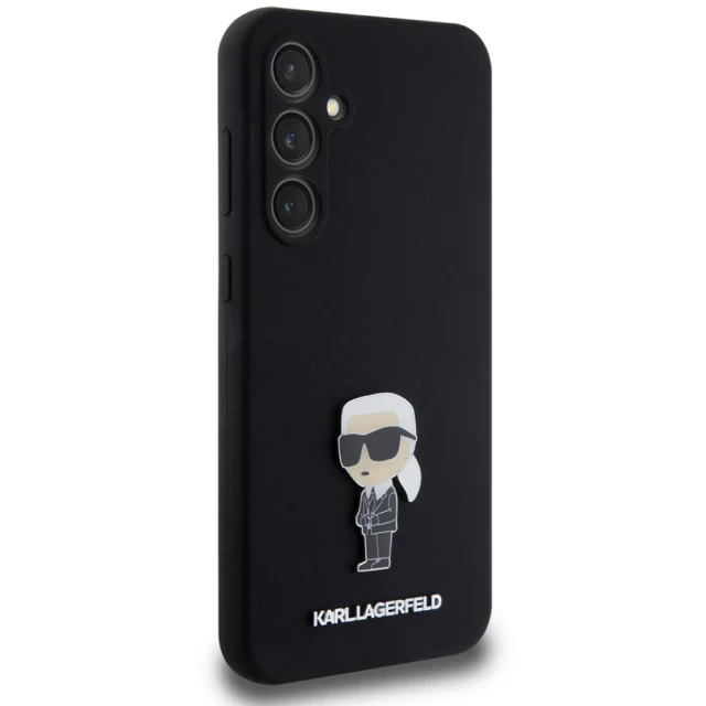 Чехол Karl Lagerfeld Silicone Ikonik Metal Pin для Samsung Galaxy S23 FE (S711) Black (KLHCS23FEMHKNPK)