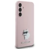 Чохол Karl Lagerfeld Silicone Choupette Metal Pin для Samsung Galaxy S23 FE (S711) Pink (KLHCS23FESMHCNPP)