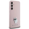 Чехол Karl Lagerfeld Silicone Choupette Metal Pin для Samsung Galaxy S23 FE (S711) Pink (KLHCS23FESMHCNPP)