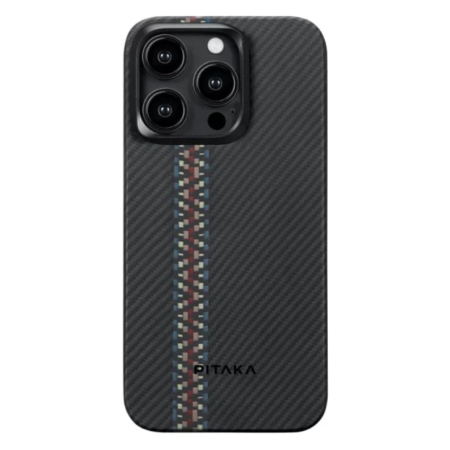 Чехол Pitaka MagEZ Case 4 Fusion Weaving для iPhone 15 Pro Rhapsody with MagSafe (FR1501P)