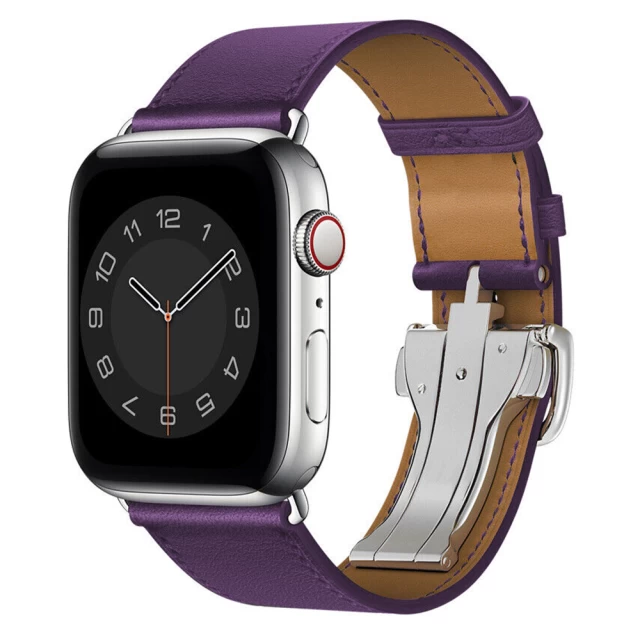 Ремешок Upex Single Tour Deployment Buckle для Apple Watch 49 | 45 | 44 | 42 mm Anemone Swift Leather