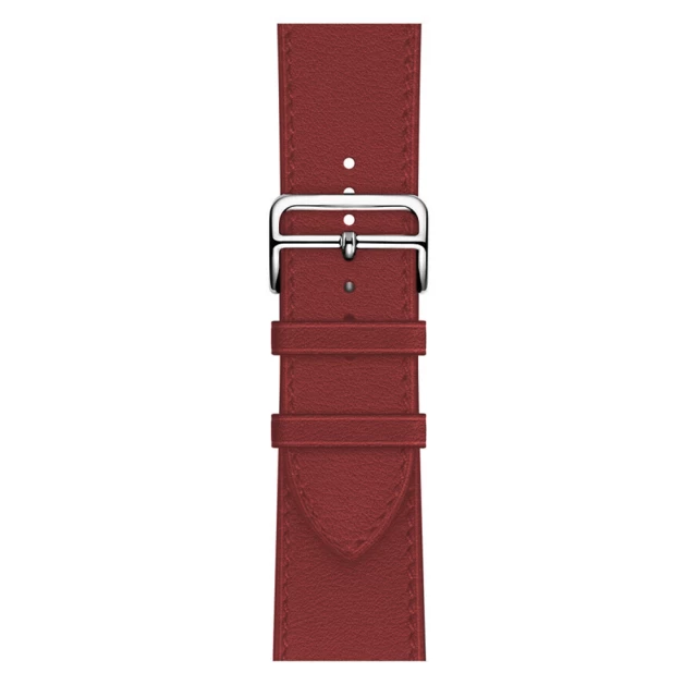 Ремешок Upex Single Tour Deployment Buckle для Apple Watch 49 | 45 | 44 | 42 mm Red Swift Leather