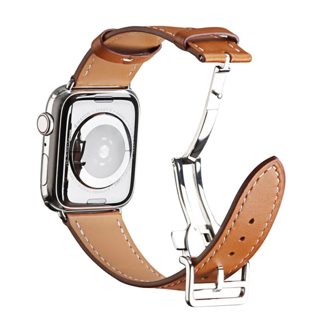 Ремінець Upex Single Tour Deployment Buckle для Apple Watch 49 | 45 | 44 | 42 mm Fauve Barenia Leather