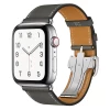 Ремінець Upex Single Tour Deployment Buckle для Apple Watch 49 | 45 | 44 | 42 mm Etoupe Swift Leather