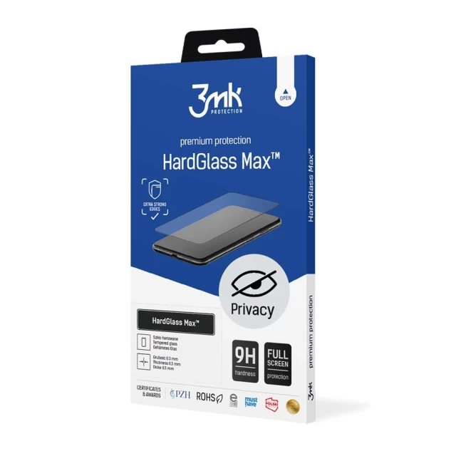 Захисне скло 3mk HardGlass Max Privacy для iPhone 12 mini Black (5903108339407)
