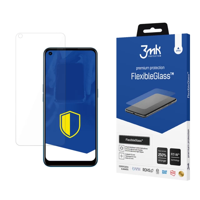 Захисне скло 3mk FlexibleGlass для Oppo A53 | A53s Transparent (5903108306195)